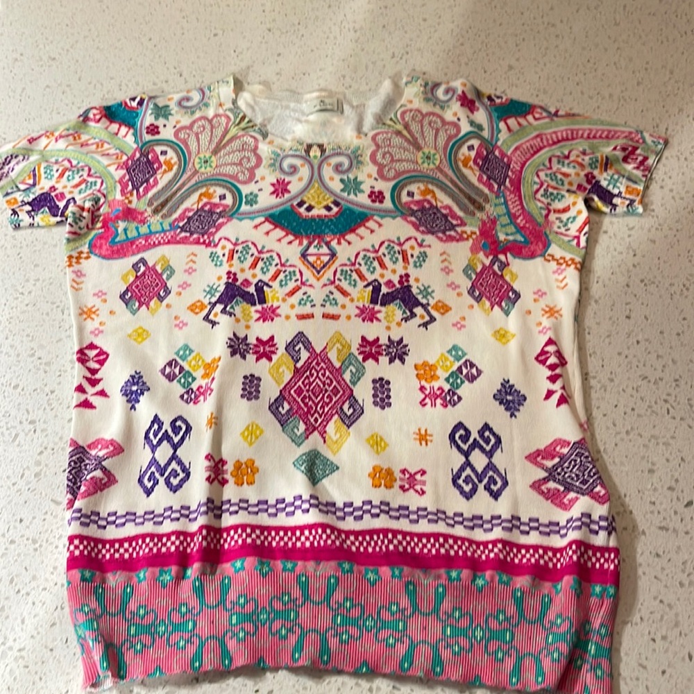 Etro short sleeve sweater